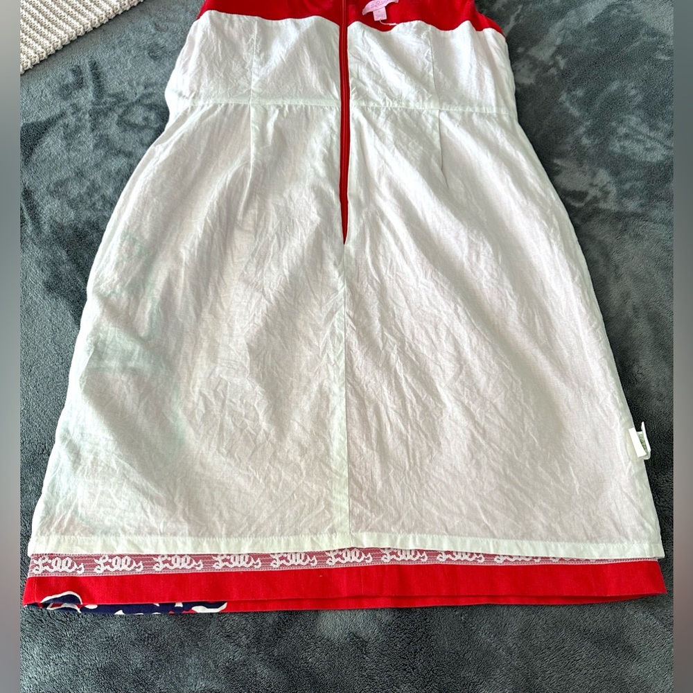 LILLY PULITZER Red Tomato Evie Floral Dress - Picture 9 of 11